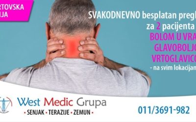 Martovska akcija: bol u vratu, glavobolja, vrtoglavica