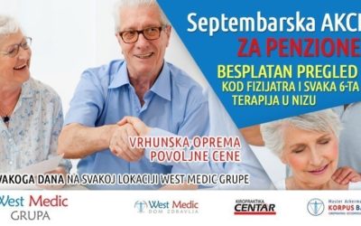Septembarska akcija za penzionere!