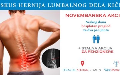 Novembarska akcija za pacijente sa diskus hernijom lumbalnog dela kičme