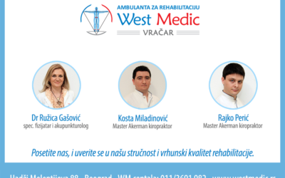 Otvorena ambulanta za rehabilitaciju West Medic Vračar